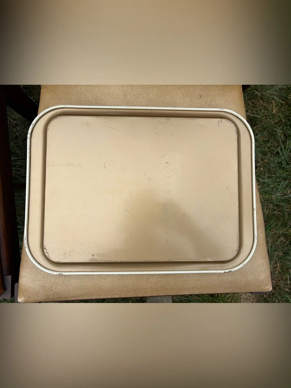 Vintage Metal Pinecone Branch Serving Trays set of four
